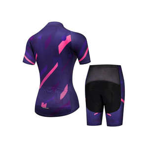 Por encargo del OEM de las mujeres de ciclismo desgaste ligero de impresión por sublimación ciclismo Jersey traje conjunto uniformes de ciclismo para las mujeres - Product Image 4