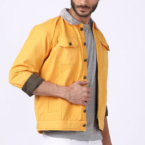 Best Price 2025 Low MOQ Top Selling Men's Street Wear <b>Denim</b> <b>Jacket</b> Front Logo Anti-Bacterial Comfortable Fabric OEM ODM Service - Product Image 3