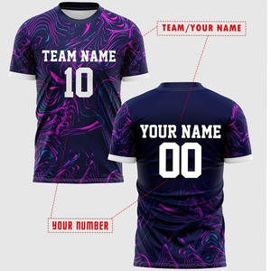 Camiseta de Fútbol para Hombre, Cómoda y Transpirable, con Nombre y Número Personalizados, Corte Automatizado Multi-Fútbol Americano - Product Image 2