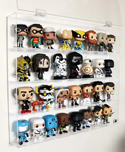 Personnalisé Clair Funko Pop Acrylique Cas Figure Table Top Vitrine Organisateur Transparent Moulé Sous Pression Modèle Jouet Voiture Affichage Boîte De Rangement