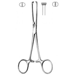 Pinzas de tejido Allis, 4x5 dientes, 19cm, abrazadera quirúrgica de acero inoxidable, instrumento médico veterinario Dental fabricado por Shu & Co - Product Image 1