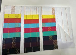 Tissu Jacquard Coton Peigné Motifs Teints en Fil Complexes Matériau Tissé de Qualité Supérieure pour Vêtements Filles Garçons À La Mode - Product Image 4