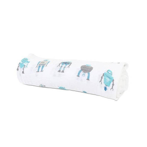 Manta de muselina de diseño floral con patrón personalizado, envoltura estampada de gasa doble orgánica con embalaje personalizado - Product Image 4