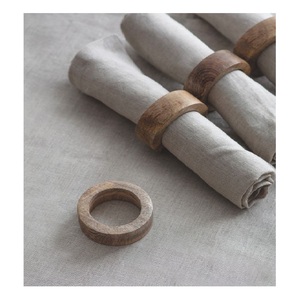 Modern Elegance Napkin <b>Ring</b> Handcrafted High Quality Natural Wood for Table Bathroom Bedroom Adds Brightening Touch - Product Image 6