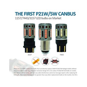 1156 BA15S P21W 100% Canbus 12V 21W efficace arancione gamba dritta lampada a Led con ventilatore In testa-auto e moto/luci e - Product Image 4