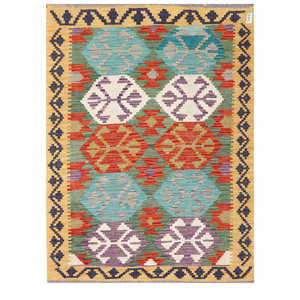 พรมกิลิมไมมาณา อัฟกานิสถาน ขนาด 165 x 123 ซม. ของตกแต่งบ้าน ผลิตด้วยมือ พรมอัฟกันแบบดั้งเดิม - Product Image 1