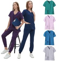 Tenues de travail de qualité supérieure pour dentistes, professionnels de la santé, personnel de salon, personnel d'entretien ménager - Vêtements de travail tricotés confortables pour