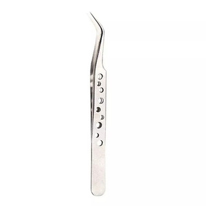 Pinces à épiler en or rose de haute qualité personnalisées, applicateurs de cils, marque privée, acier inoxydable durable, antistatique, beauté - Product Image 4