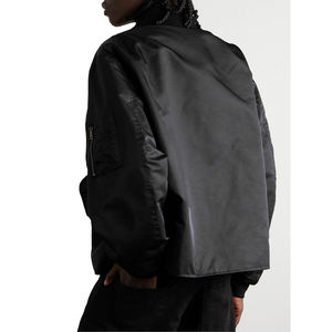 Blousons d'aviateur surdimensionnés pour adultes col rabattu en tissu prix de gros vestes d'hiver décontractées pour adultes - Product Image 2