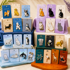 Pins en émail personnalisés pour races de chiens : Shiba Inu, Golden Retriever, Bouledogue français, Teckel, Caniche, Husky – Badges de revers en métal - Product Image 4