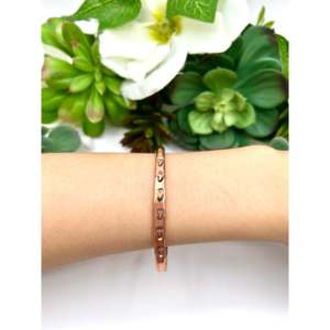 Shirley Collection Elegant <b>Copper</b> Plumber Fashion Cuff Bracelet - Product Image 5