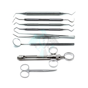 Mejor proveedor Pissco para elevador de periostio Curetas de implantes dentales Juego escalar de 8 instrumentos dentales esterilizados - Product Image 5