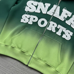 ชุดแทรคสูทสตรีทแวร์ลายโลโก้แบบกำหนดเอง ลุคทำสีซีดแบบแอซิดวอช พร้อมงานปักลายสำหรับผู้ชาย ชุดแทรคสูทปักลายสำหรับผู้ชาย ชุดสเวตสูทปักลาย - Product Image 6