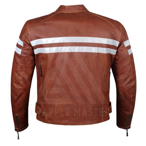 Chaqueta de Motociclista de Invierno para Hombre, Hecha a Medida, de Piel de Vaca, Estilo Urbano, Transpirable, Impermeable, Cuello Redondo, Diseño Personalizado - Product Image 3