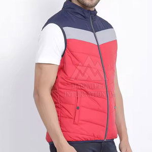 Gilet d'hiver matelassé pour homme, coupe ajustée, marque privée, nouvelle arrivée, fermeture éclair intégrale - Product Image 3