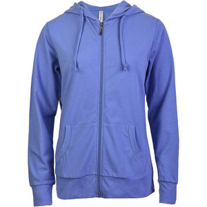 100% coton sweats à capuche zippés pour femmes impression de logo personnalisé Streetwear à capuche avec service OEM pour l'hiver - Product Image 1