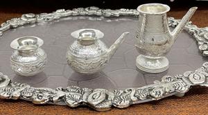 Lota งานแกะสลักมือจากเยอรมัน,พร้อมท่อสำหรับ Pooja Kalash สำหรับเป็นของขวัญบูชาบ้านวัดตกแต่ง - Product Image 2