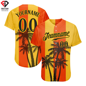 Maillot de Baseball 100% Polyester pour homme, vêtements de sport, personnalisé, nom de l'équipe, numéro, Logo, imprimé numérique, élégant, Sublimation - Product Image 5