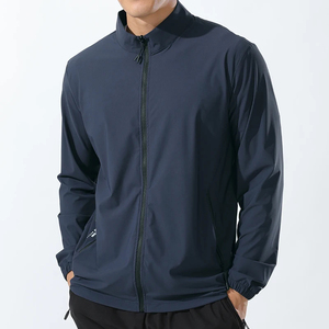 Abrigo reflectante transpirable con logotipo personalizado para correr en el gimnasio, chaqueta para correr con soporte para primavera y verano, secado rápido, elasticidad fina para exteriores - Product Image 4