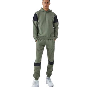 Custom Clothing Manufacturers 2 <b>Pc</b> Unisex Jogger <b>Sets</b>,100% Cotton Plain Hoodie <b>Set</b>,Flared Joggers Tracksuit - Product Image 1
