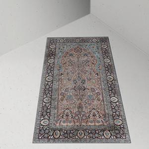 Tapis au design vintage, tapis verts, tapis imprimés, tapis à motifs vintage, tapis à poils doux - Product Image 5