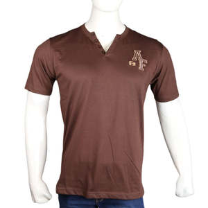 เสื้อยืดผู้ชาย - สีน้ำตาลเข้ม - Product Image 3