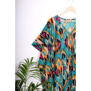 Robe de plage en coton pour femmes, kaftan indien fait main, robe de plage, robe de demoiselle d'honneur - Product Image 4