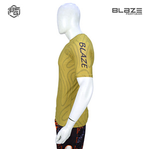 Venta al por mayor personalizado sublimación impresa MMA Rash Guard para hombres Camiseta de manga corta Rash Guards Bjj - Product Image 3