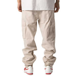 Pantalones Cargo de Nailon con Logotipo Personalizado, Estilo Urbano, Multibolsillos, Corte Holgado para Hombre, Pantalones Cargo Ajustables con Sensación Relajada para Hombre - Product Image 2