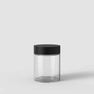 Alta calidad transparente negro CR tapa 4,5 oz PET OEM ODM servicio Vietnam fabricante PET tarro M0802 - Product Image 2