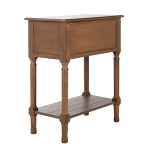 OEM ที่กําหนดเองไม้เนื้อแข็งทําโต๊ะคอนโซลทําด้วยมือพร้อมลิ้นชักสามชั้นโต๊ะคอนโซลคุณภาพดีที่สุดในอินเดีย - Product Image 4