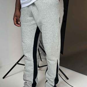 Pantalon de survêtement évasé taille mi-haute en coton de qualité supérieure pour homme, personnalisable avec marque privée, motif droit décontracté en molleton - Product Image 6