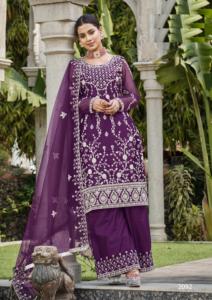 Indian Export Quality Salwar Kameez <b>Suit</b> with with Fancy Style Palazzo <b>Suit</b> for <b>Wedding</b> and Special Occasion From India - Product Image 3