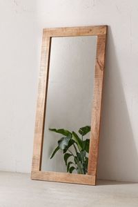 Antique Wooden Floor Standing Mirror <b>Frame</b> Designed for Traditional Interiors with Timeless Elegance and Style - Product Image 4