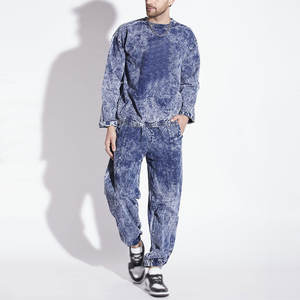 Offre Spéciale coton matériel Street Wear hommes lavé à l'acide survêtement élégant Slim Fit lavage à l'acide survêtement utilisation en extérieur - Product Image 3