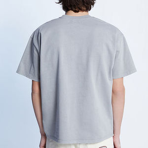 เสื้อยืดผู้ชายโอเวอร์ไซส์2025ใหม่ผ้าฝ้าย100% ระบายอากาศได้ดีพิมพ์โลโก้ตามสั่งฤดูร้อน - Product Image 3