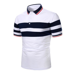 Camisetas de polo informales personalizadas para hombre, camiseta de Polo de manga corta bordada de algodón 100% transpirable en blanco de verano para hombre y mujer - Product Image 1