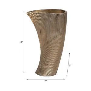 Vase à fleurs en fer artisanal de style côtier, design artistique moderne, motifs élégants, décoration de banquet, gros grossiste Zahid Exports - Product Image 1