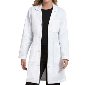 Bata blanca de hospital personalizada, uniformes de uso médico, ropa de trabajo médica unisex, bata de laboratorio ligera - Product Image 1
