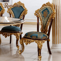 Table à manger allongée de style royal classique turc pour 20 personnes, personnalisée, banquet élégant, ensemble de table et de chaises