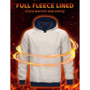 Sudadera con capucha estampada con patrón de alta calidad, logotipo personalizado de gran tamaño, sudaderas con capucha para hombre, jersey para correr, sudaderas con capucha de moda para hombre - Product Image 2