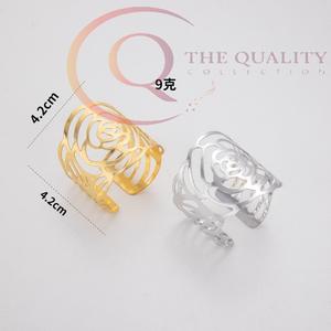 Ensemble d'anneaux de serviette en métal de qualité supérieure pour table de mariage, décoration de table écologique et luxueuse pour la maison - Product Image 3