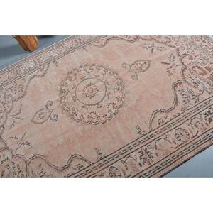 Vintage Beige Turkish <b>Rug</b> 6x8ft Handmade Wool <b>Boho</b> Style Patchwork Latex Rectangle Hallway for Bedside 6x8 Vintage Bedside <b>Rug</b> - Product Image 5