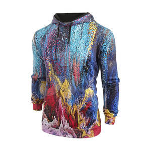 Sudaderas con capucha con cremallera sólida para hombre más vendidas, diseño de sublimación de invierno, poliéster/algodón, transpirable, secado rápido, precios competitivos - Product Image 3