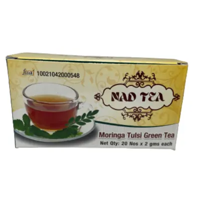 פרימיום הודי תה מורינגה שטוח בטן תה עם מורינגה Tulsi ירוק Slim תה לירידה במשקל וכדי להגביר אנרגיה 100% טבעי