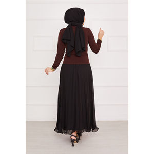 Vestido ajustado Sandy con estampado de café - Product Image 4