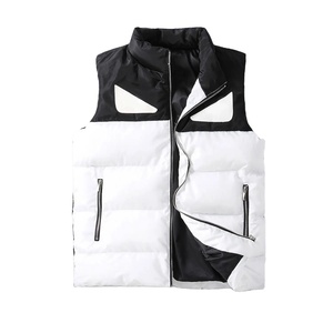 Chaleco Acolchado para Hombre, 5 Colores Disponibles, Clásico, Sin Mangas, Chaqueta Acolchada Cálida, Cuello Alto, Informal, para el Trabajo - Product Image 1