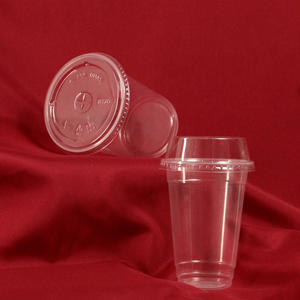 Venta al por mayor de alta calidad 95mm vasos de plástico PP desechables con tapas transparentes bebidas vasos de plástico para jugo de café - Product Image 2