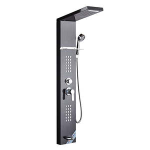 ZEPENG <span class=keywords><strong>colonne</strong></span> <span class=keywords><strong>de</strong></span> <span class=keywords><strong>douche</strong></span> murale en acier inoxydable 304 <span class=keywords><strong>de</strong></span> haute qualité panneau <span class=keywords><strong>de</strong></span> <span class=keywords><strong>douche</strong></span> LED à 5 fonctions avec système <span class=keywords><strong>de</strong></span> stockage <span class=keywords><strong>de</strong></span> plaques - Product Image 2