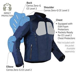 Chaqueta Protectora para Motocicleta con Almohadillas Extraíbles, Equipo de Conducción Ventilado de Alta Calidad - Product Image 5